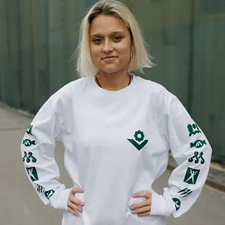 Лонгслив Меч LS FLOWER White