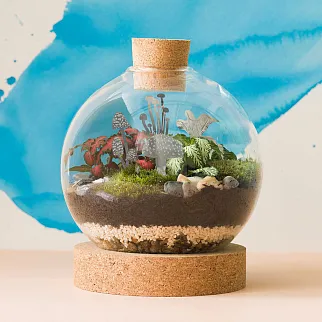 Набор украшений для горшка Another Studio Мини-грибы стальные (4 шт)