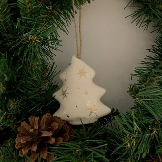 Керамическая ёлочная игрушка Ёлочка