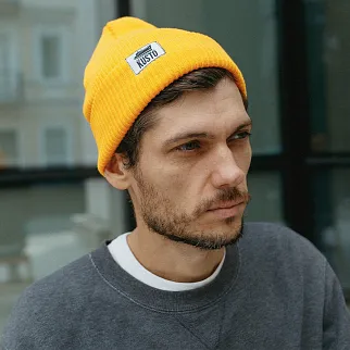 Шапка Kusto One желтая