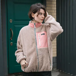 Флиска Friend Function медвежья бежево-розовая