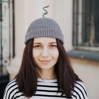 Шапка CHECK YA HEAD серая 25225/12