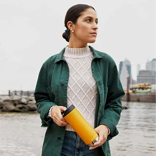 Термокружка Klean Kanteen TKWide 473 мл Cafe Cap Marigold