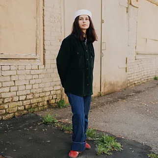 Рубашка МЕЧ MICRO CORD SHIRT Dark Green