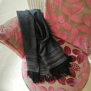 Большой шерстяной шарф Anthracite Grey