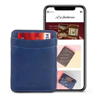 Волшебный кошелек Garzini Magic Wallets синий
