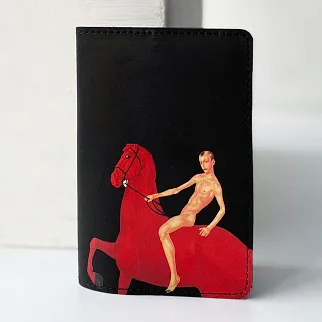 Обложка для паспорта Купание красного коня