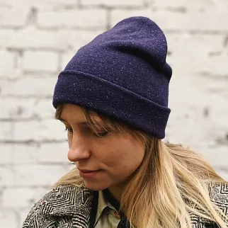 Шапка шерстяная Friend Function Фиолетовый меланж