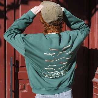 Свитшот Called a Garment X Pistols Зелёный