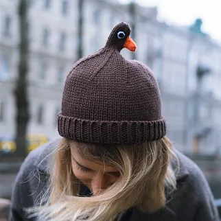 Шапка Friend Function Будь как голубь кофейный