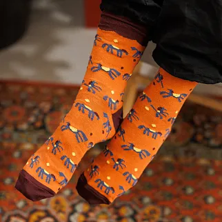 Носки Friend Function Оранжевые коняшки 36-40