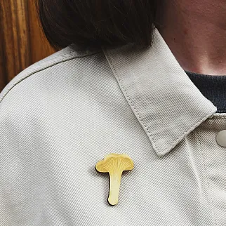 Деревянная брошка PlantMyBones Лисичка