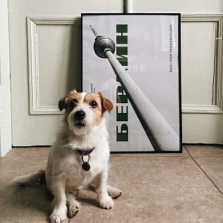 Плакат Allmodernism Берлинская телевизионная башня