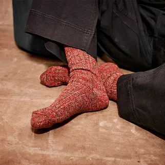 Шерстяные носки Friend Function бордовые