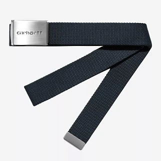 Ремень Carhartt WIP Clip Belt Chrome Deep Night