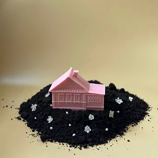 Ароматическая свеча Unification Love «‎Деревенский дом» розовая