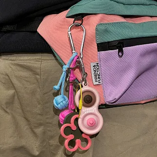 Брелок на ключи Сиська Димпл Serious About телесная