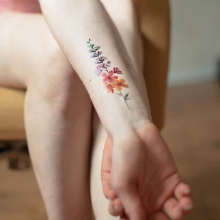 Временная татуировка Flower