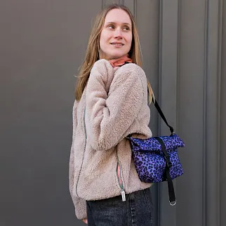 Сумка iyulstore Baby rolltop Фиолетовый леопард