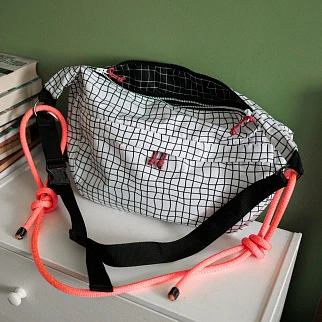 Сумка Friend Function ИЗИ белая в клеточку