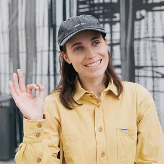 Кепка Friend Function всё ок. черная с серебряной нитью