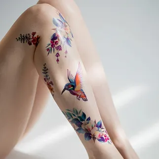 Временная татуировка King fisher
