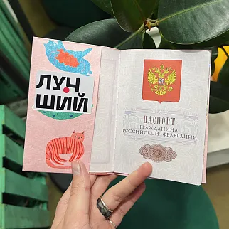 Обложка для паспорта из тайвека New Wallet New Funnycats