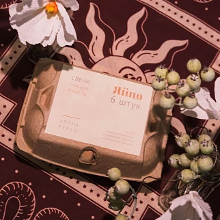 Набор свечей в виде яиц (6 шт)