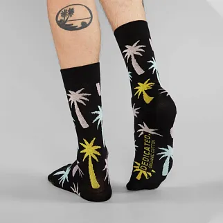 Носки Dedicated Sigtuna Big Palms Black 36-40