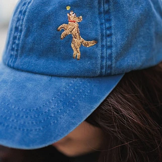 Кепка Friend Function с вышивкой собака с мячом синяя