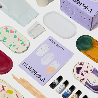 DIY Набор по литью подноса из гипса Рельефика