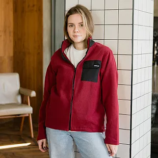 Флиска Kusto Fleece Full Zip Bordo