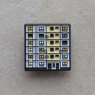 Значок Friend Function Панельки - Серия П-44 (бежевый)