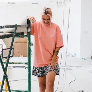 Футболка Akomplice Tranquilo Embroidered Peach