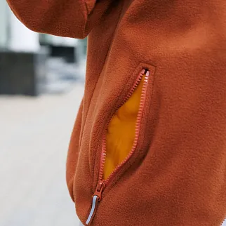 Флиска Friend Function на молнии каштановая