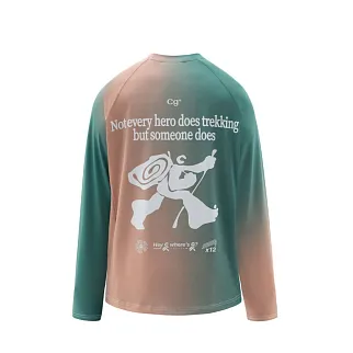 Лонгслив Called a Garment "C" Trekking персиковый и морская волна