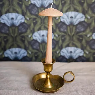 Ароматическая свеча Unification Love Гриб шляпкой вниз охра