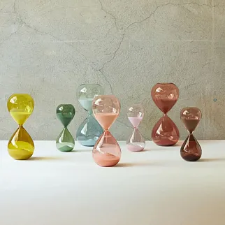 Песочные часы на 30 мин жёлто-зелёные