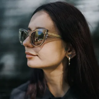 Очки MESSYWEEKEND Donna Rosé Brown