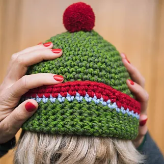 Шапка CHECK YA HEAD зеленая 2510/162