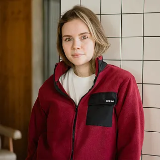 Флиска Kusto Fleece Full Zip Bordo