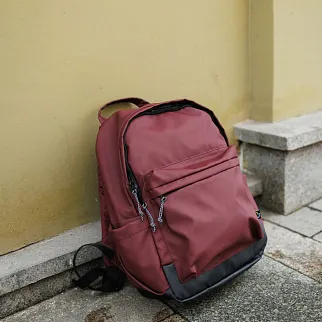 Рюкзак дейпак Friend Function бордовый прорезиненный