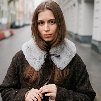 Меховой воротничок Friend Function кролик