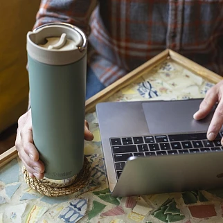 Термокружка Klean Kanteen TKWide 592 мл Cafe Cap Sea Spray