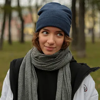 Шапка шерстяная Friend Function Невидимый синий