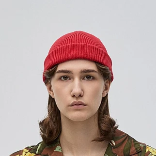 Шапка CHECK YA HEAD красная 25220/33