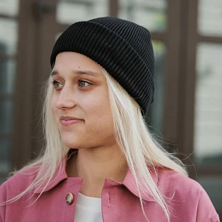 Шапка CHECK YA HEAD черная 25220/1