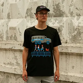 Футболка Barking Store Скулбас мужская