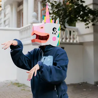 Сборная голова Единорога Lily OMY