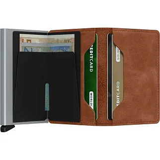 Кошелёк Secrid Slimwallet Vintage Cognac-Silver